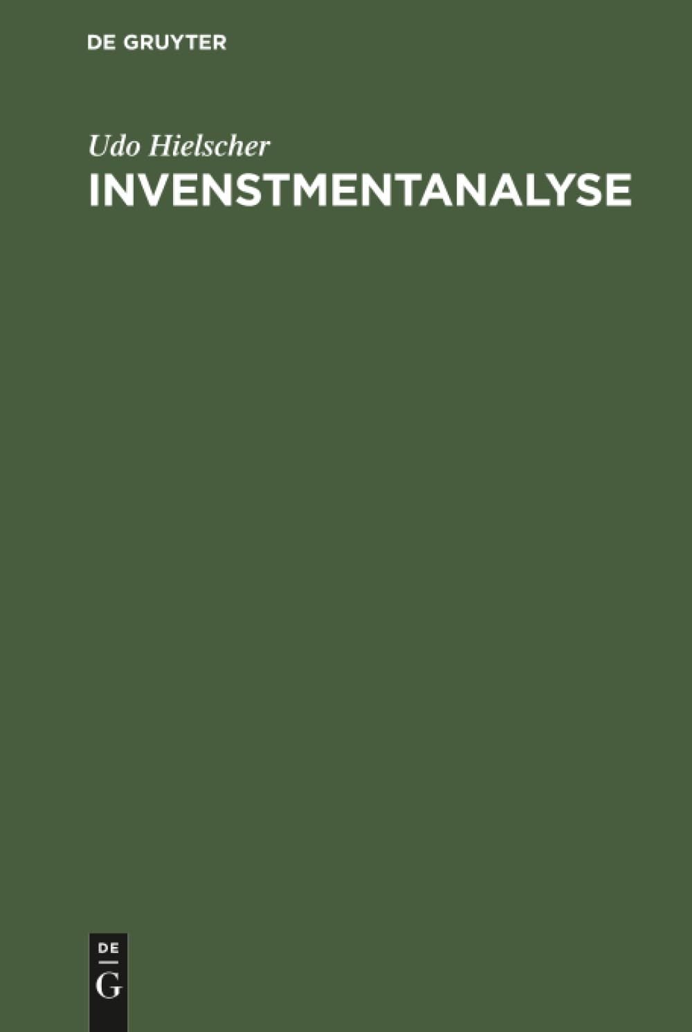 Invenstmentanalyse Law Books