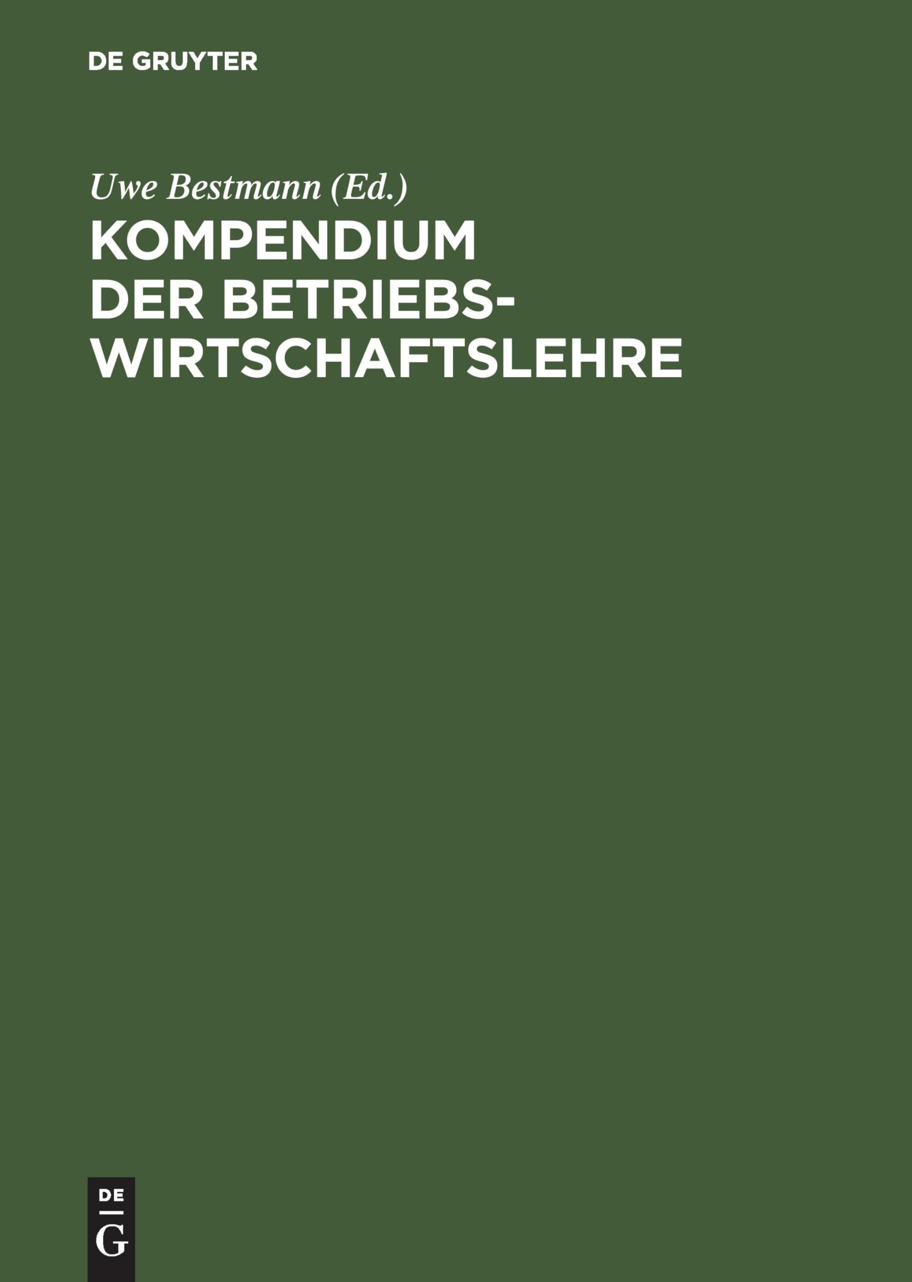 Kompendium der Betriebswirtschaftslehre Law