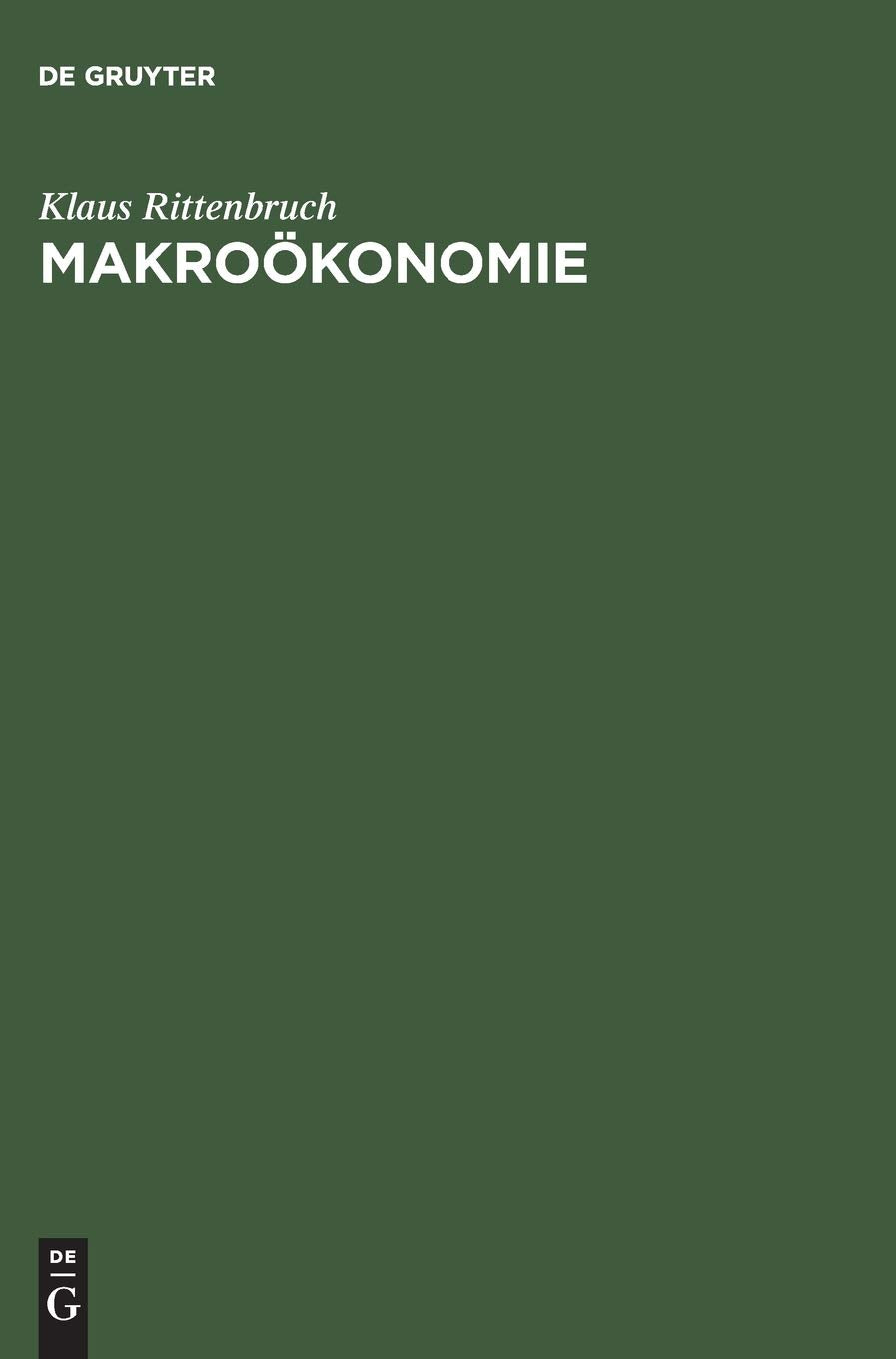 Makroökonomie Law Books