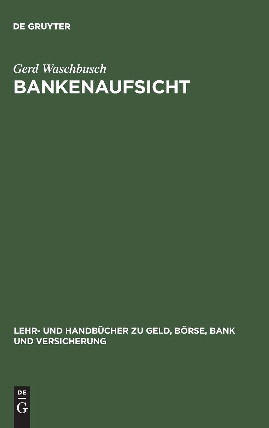 Product Image: Bankenaufsicht