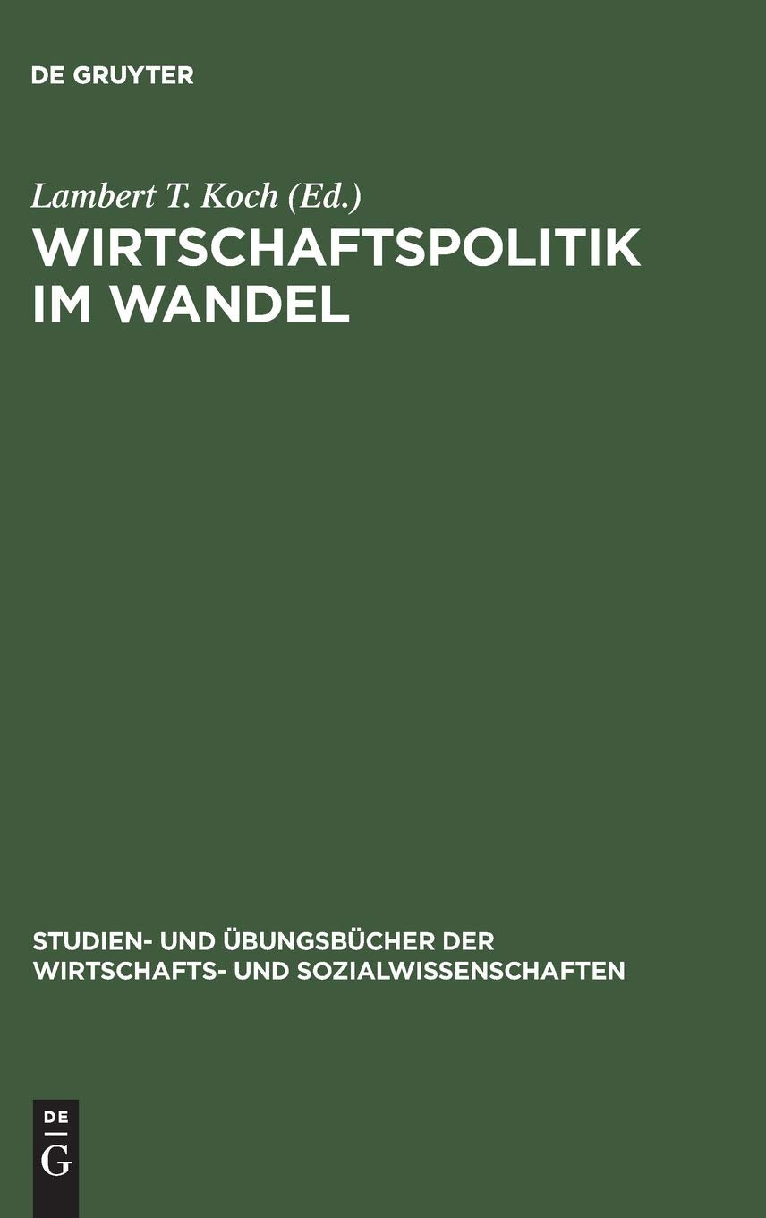 Wirtschaftspolitik im Wandel Law