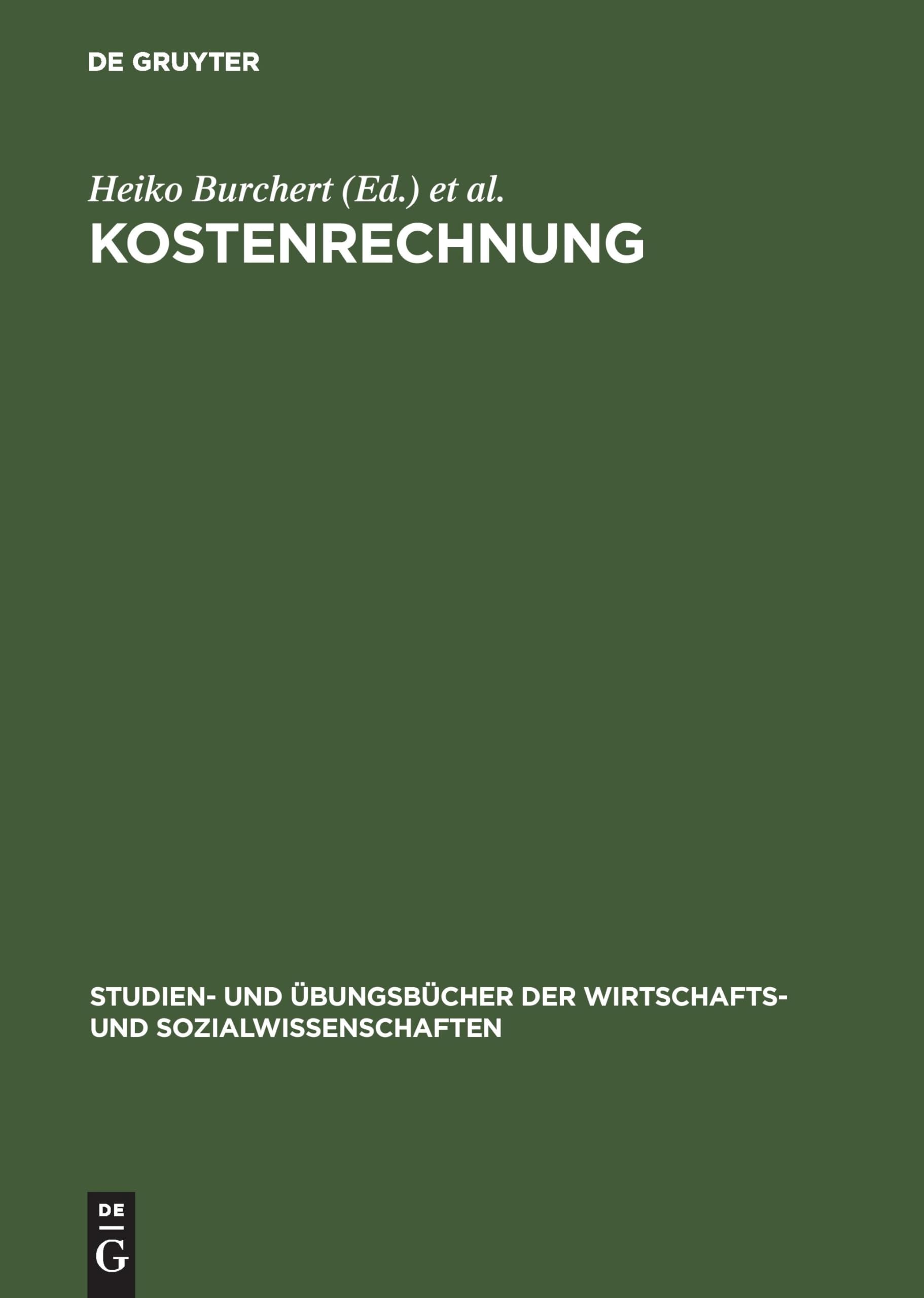 Kostenrechnung Law Books