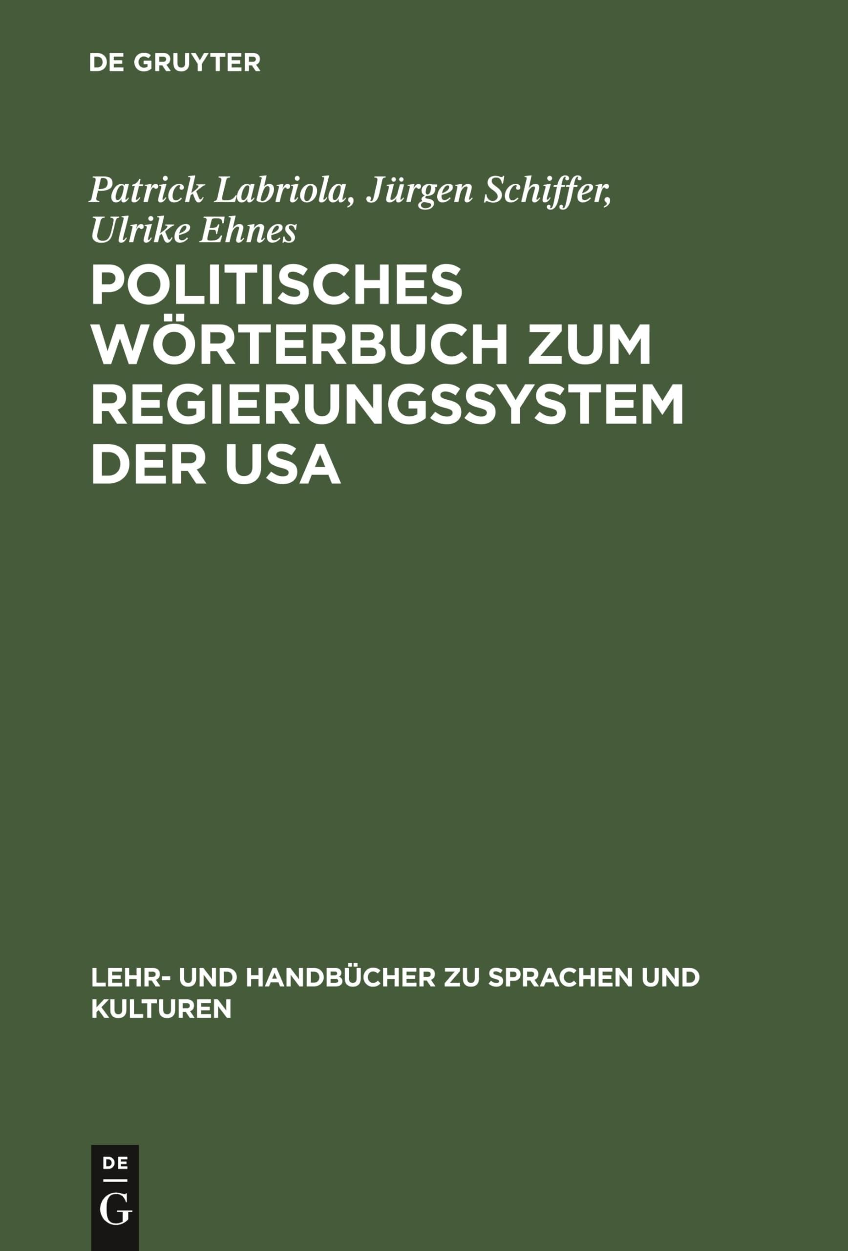 Politisches Wörterbuch zum Regierungssystem der USA Law
