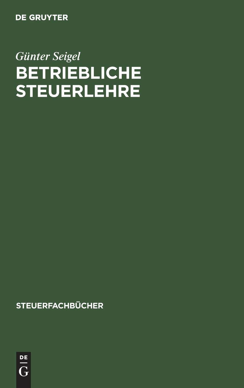 Betriebliche Steuerlehre Law
