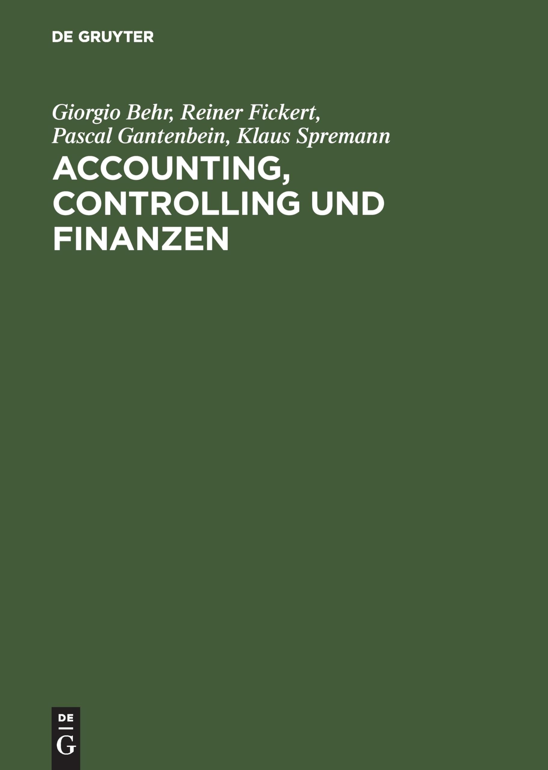 Accounting, Controlling und Finanzen: Einführung Law