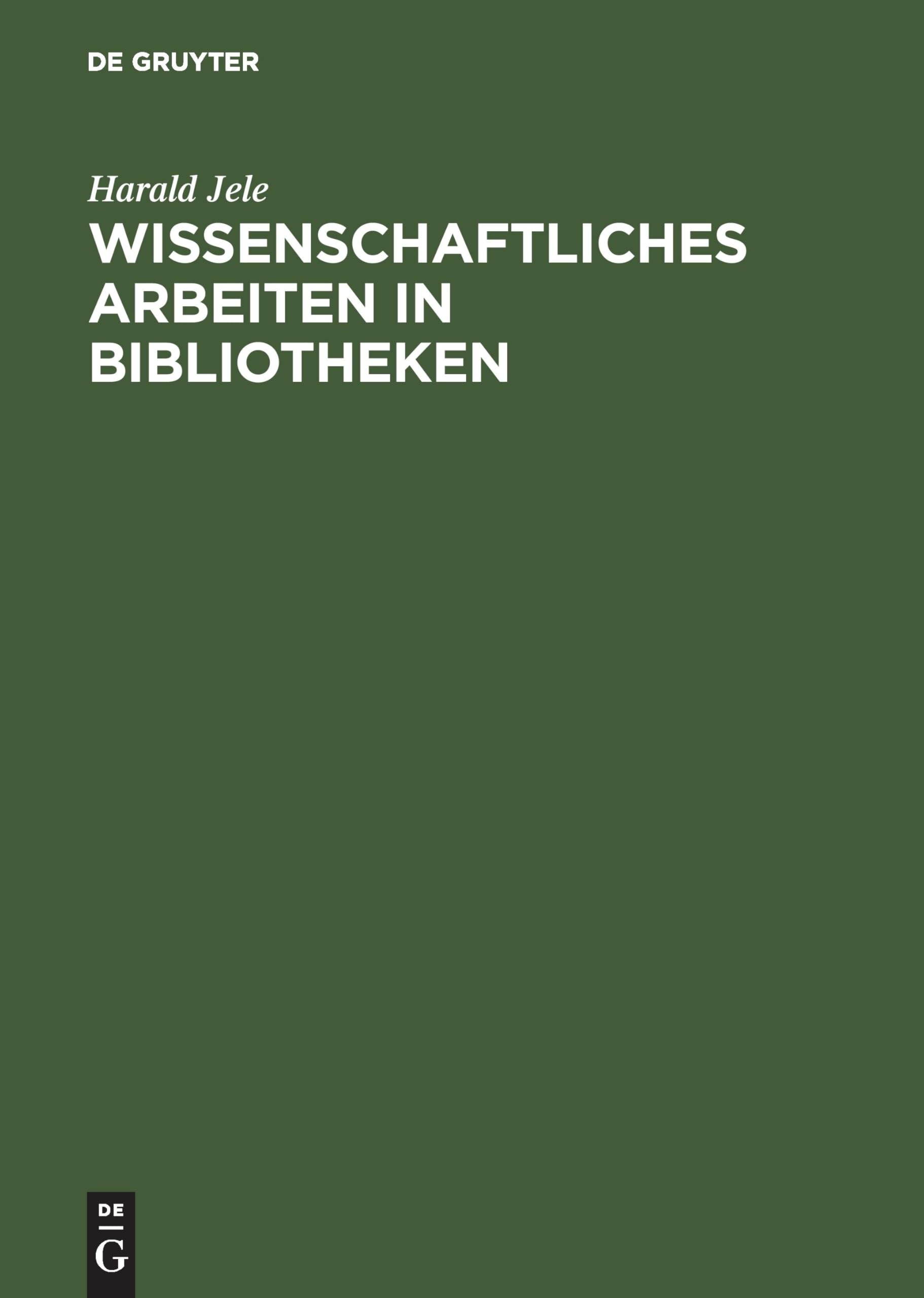 Wissenschaftliches Arbeiten in Bibliotheken: Einführung für Studierende Law