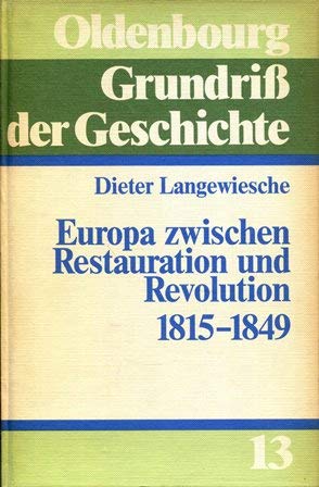 Europa zwischen Restauration und Revolution 1815-1849 Books
