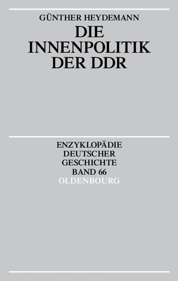Die Innenpolitik der DDR book