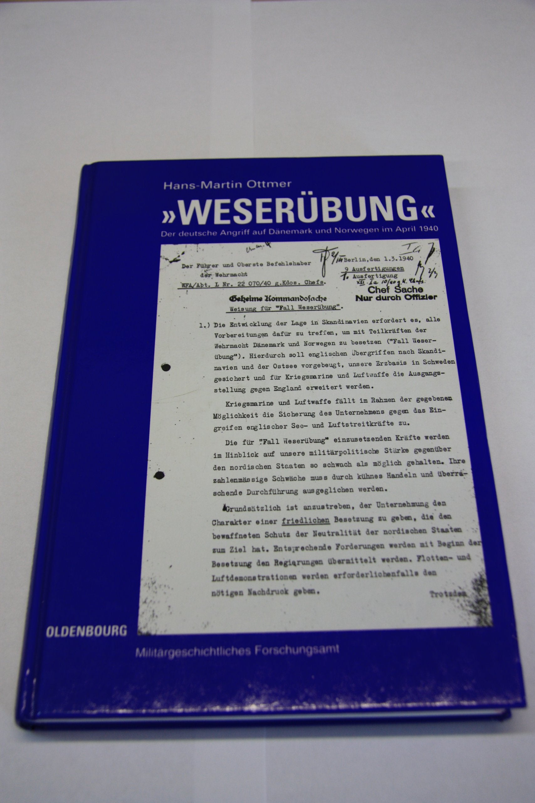 Weserübung. Der deutsche Angriff auf Dänemark und Norwegen im April 1940 book
