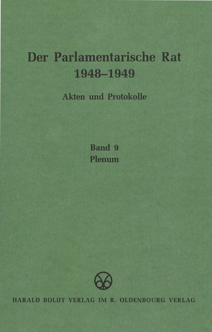 Product Image: Plenum (Der Parlamentarische Rat 1948-1949)
