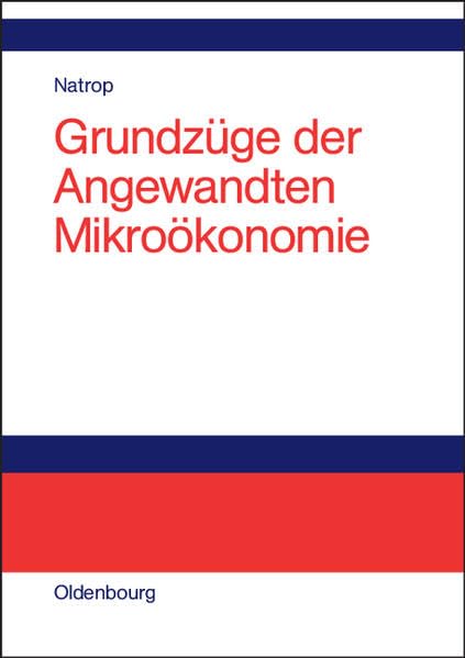 Grundzüge der Angewandten Mikroökonomie Law