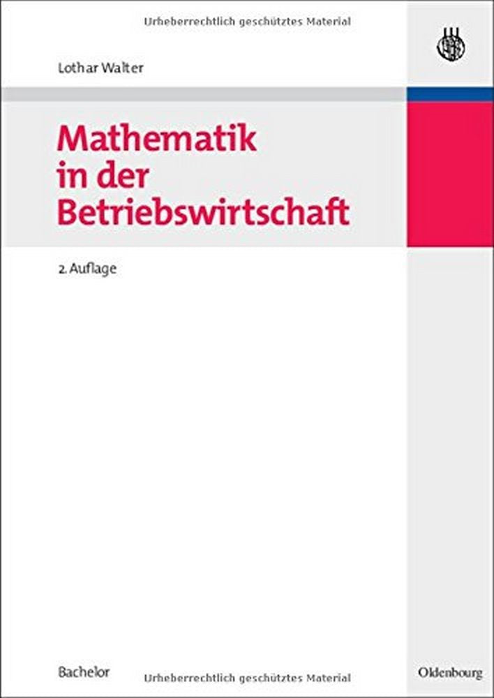 Mathematik in der Betriebswirtschaft Law