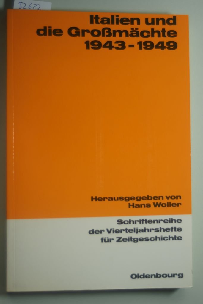 Italien und die Grossmächte 1943-1949 Books