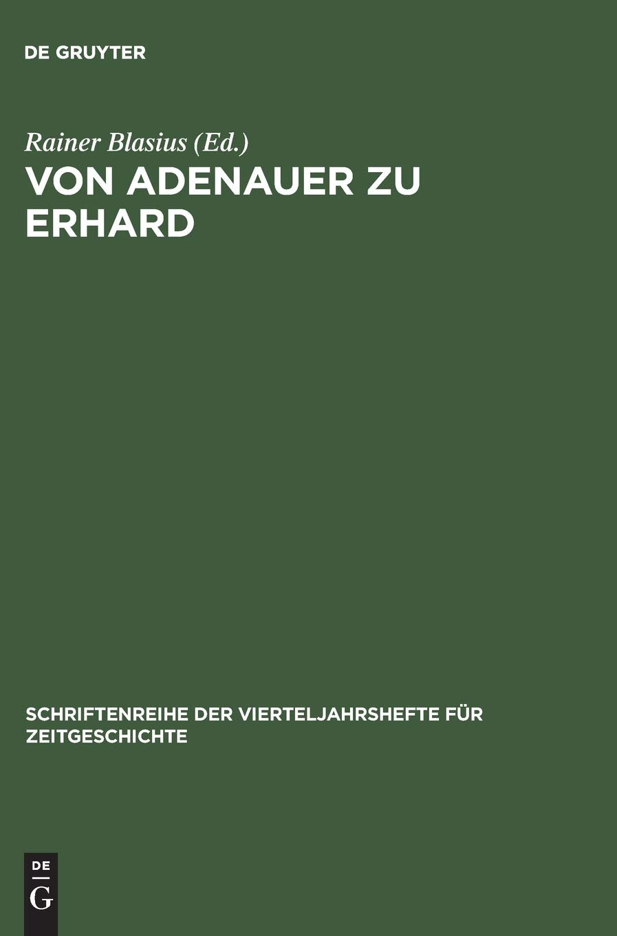 Product Image: Von Adenauer zu Erhard
