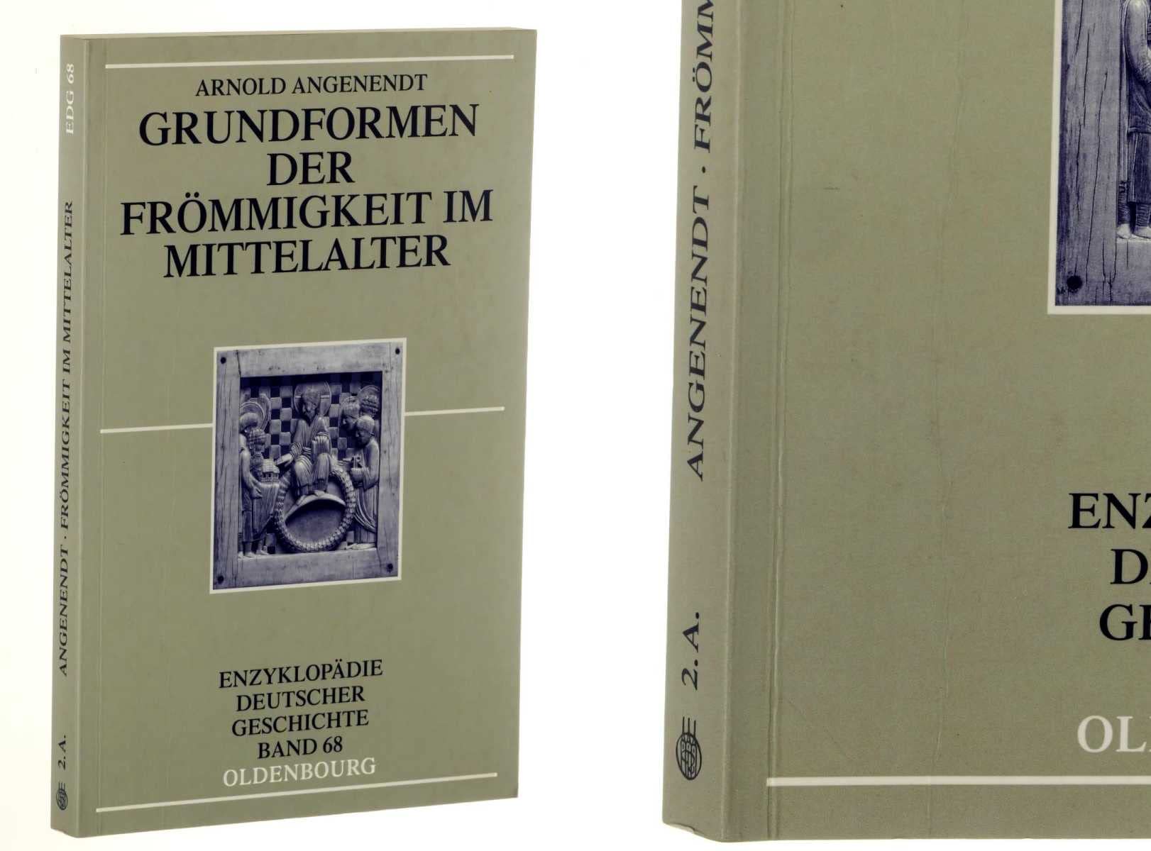 Angenendt, Arnold: Grundformen der Frömmigkeit im Mittelalter. 2., durchges. Aufl. München, Oldenbourg Wissenschaftsverlag, 2010. 8°. X, 158 S. kart. (ISBN 9783486701630) Books