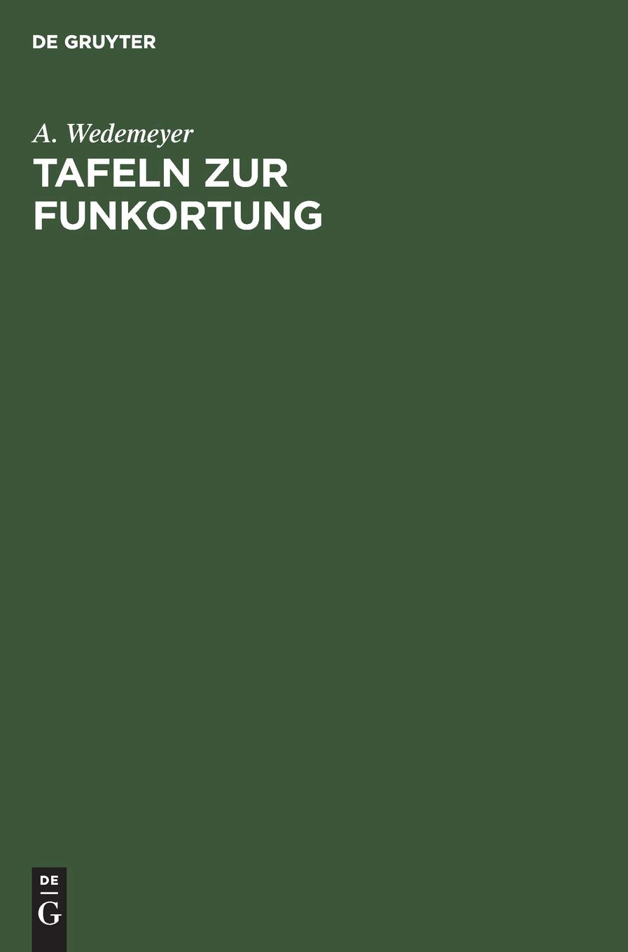 Tafeln zur Funkortung Business & Technology