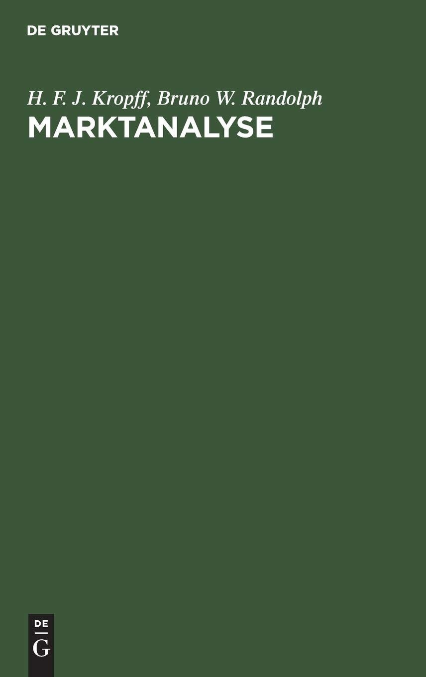 Marktanalyse: Untersuchung des Marktes und Vorbereitung der Reklame Law
