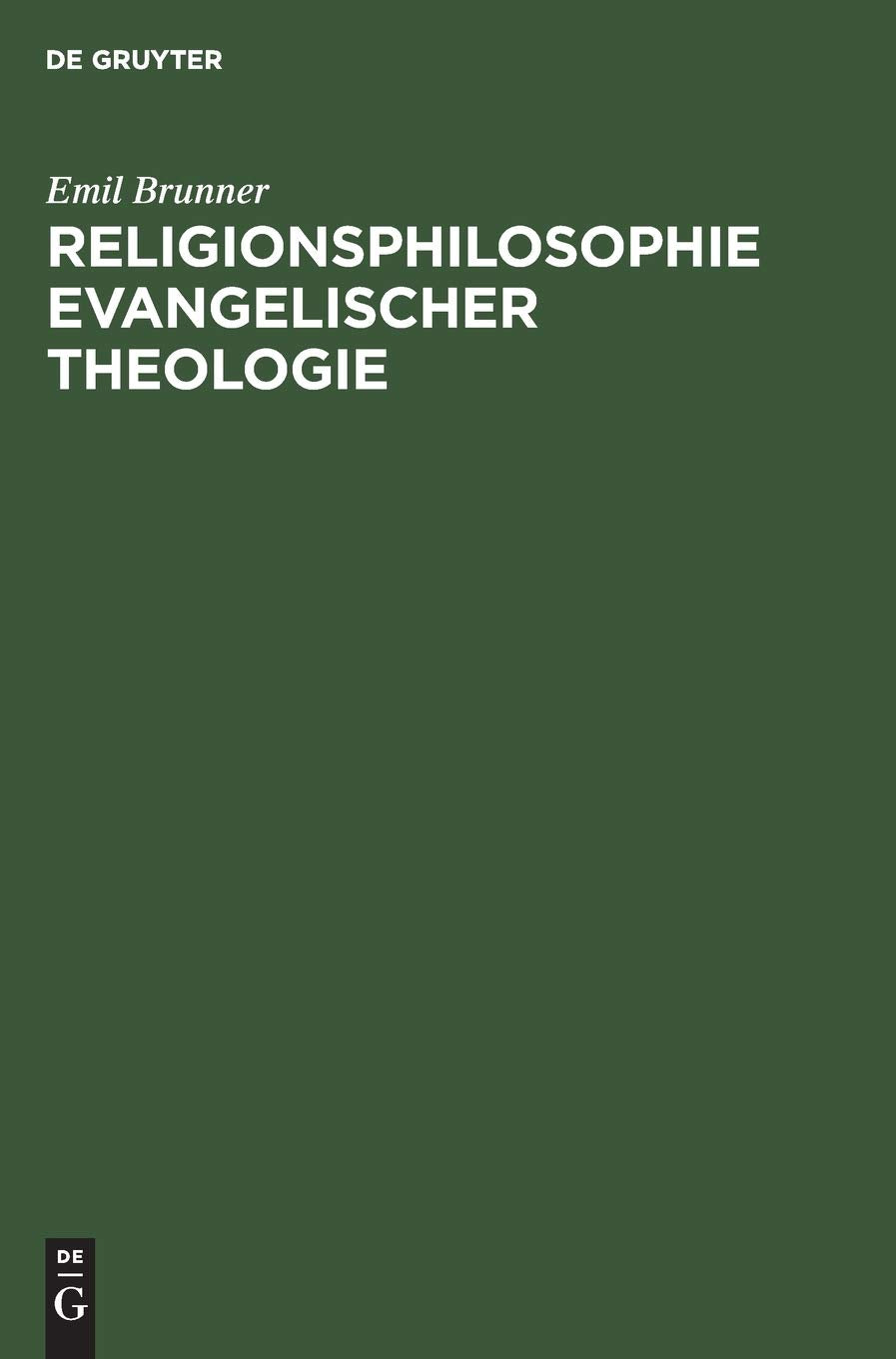 Religionsphilosophie evangelischer Theologie Philosophy