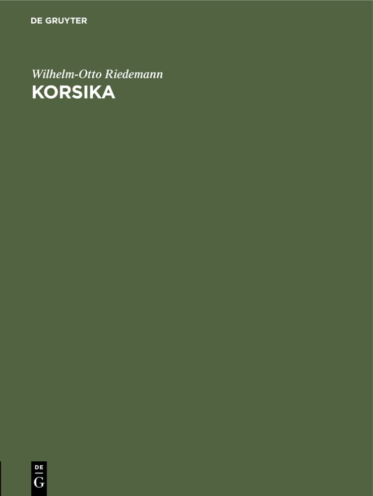 Korsika: Bilder einer Reise Philosophy