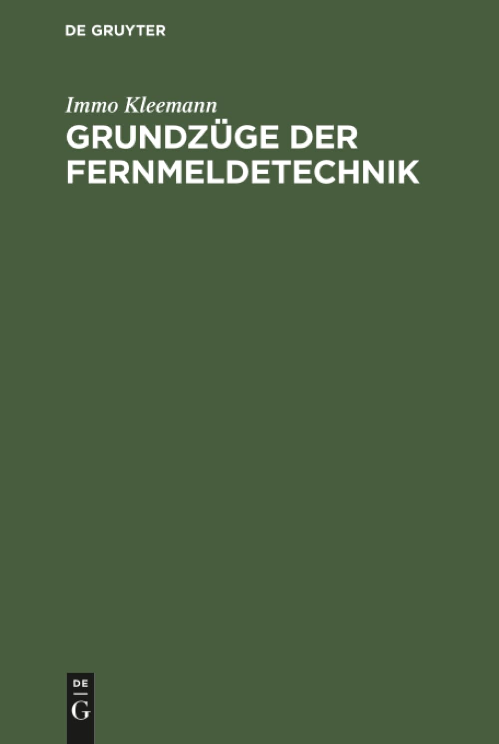 Grundzüge der Fernmeldetechnik Media & Communication