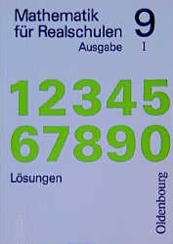 Mathematik für Realschulen, Ausgabe für Bayern, 9. Jahrgangsstufe, Ausgabe I Study Guides