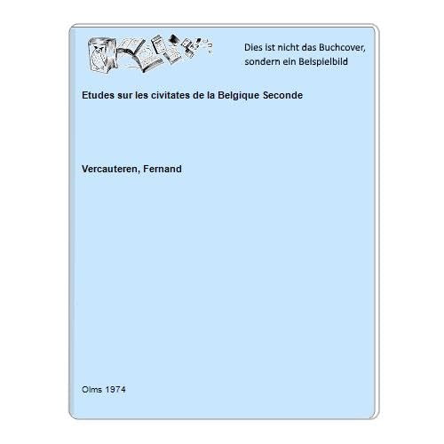 Etudes sur les civitates de la Belgique Seconde, Books