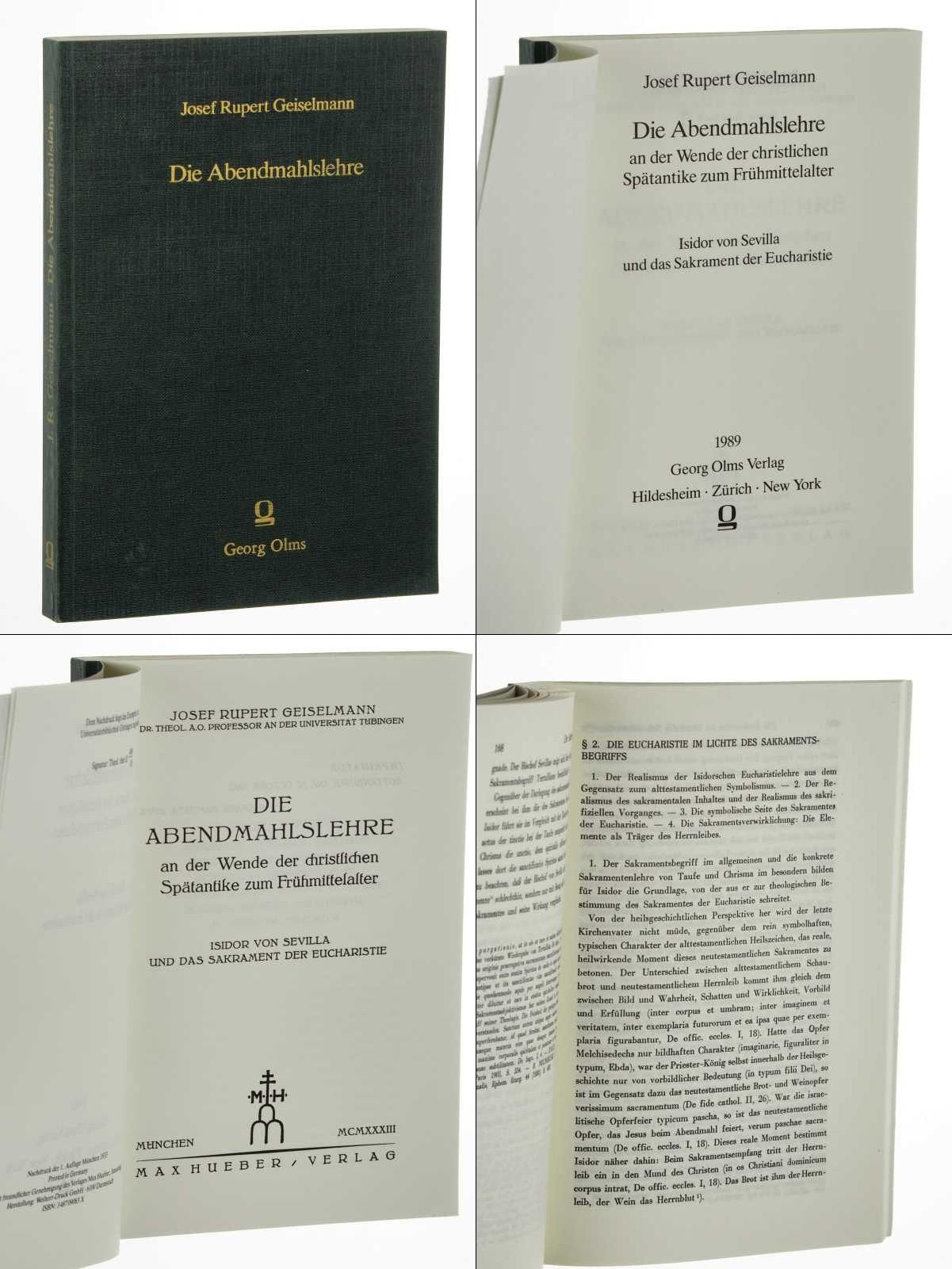 Die Abendmahlslehre an der Wende der christlichen Spätantike zum Frühmittelalter Isidor von Sevilla und das Sakrament der Eucharistie Books