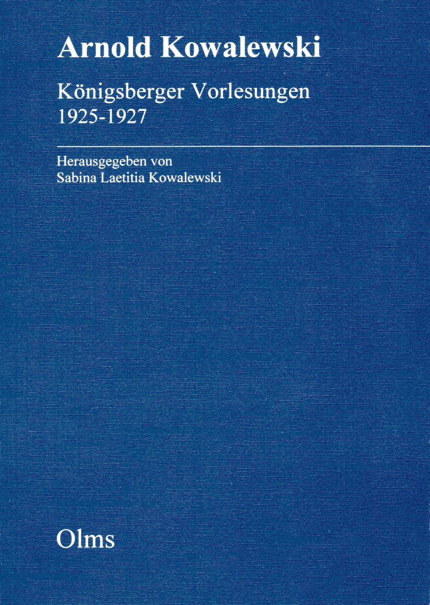 Königsberger Vorlesungen 1925-1927 (Philosophische Texte und Studien) Books