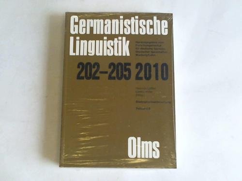Stadtsprachenforschung Ein Reader Hrsg. Heinrich Löffler und Lorenz Hofer. Teilband B. 2010. 442 S. Books