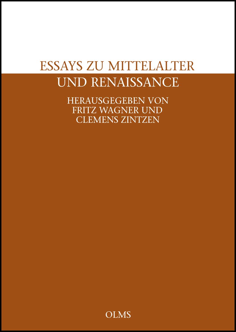 Essays zu Mittelalter und Renaissance. Books