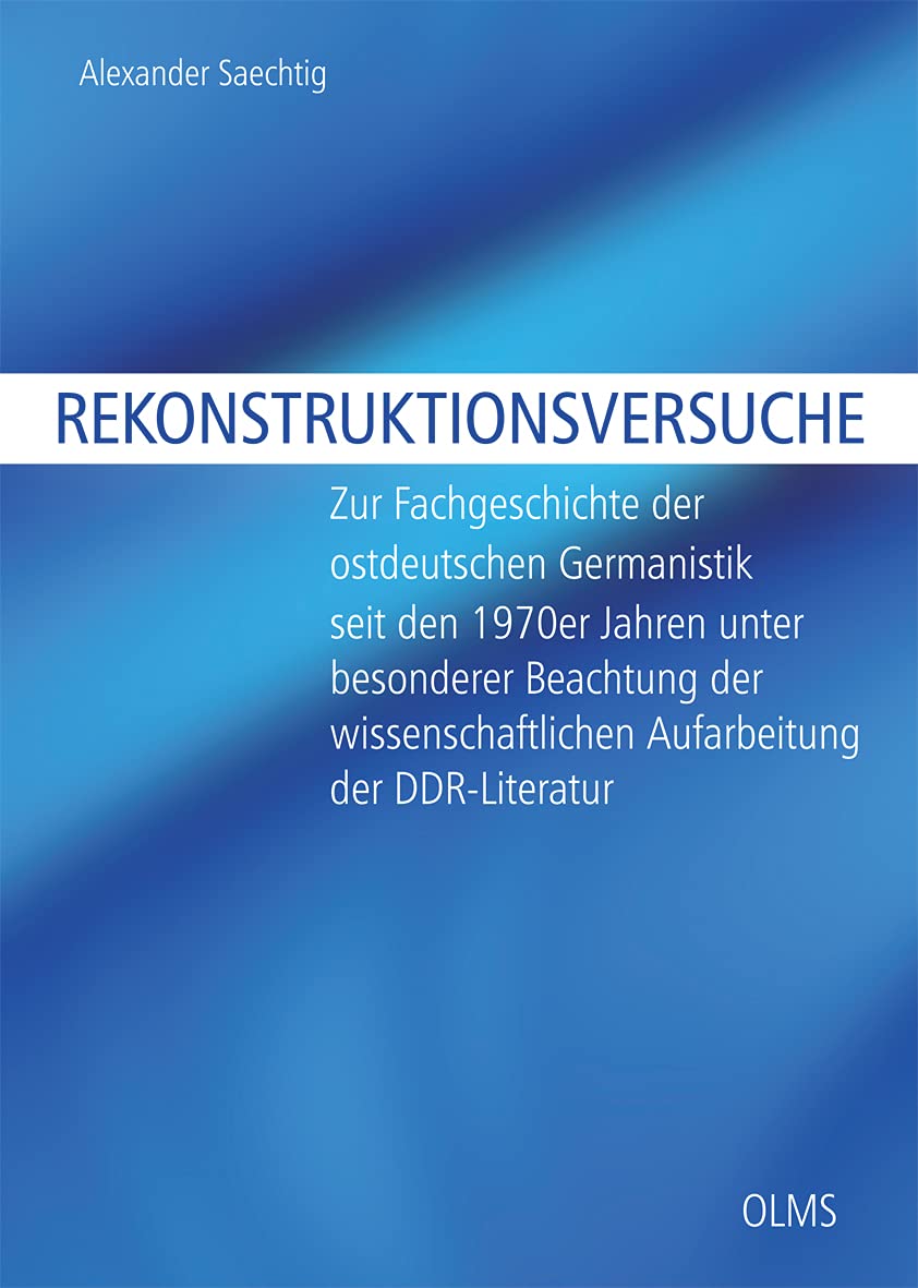 Rekonstruktionsversuche Contemporary literature Books