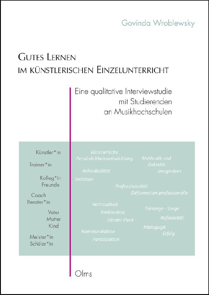 Gutes Lernen im künstlerischen Einzelunterricht Books