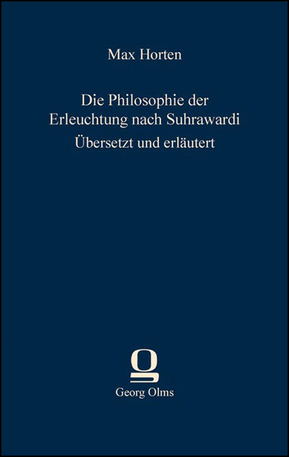 Die Philosophie der Erleuchtung nach Suhrawardi book