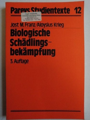 Biologische Schädlingsbekämpfung unter Berücksichtigung integrierter Verfahren Law