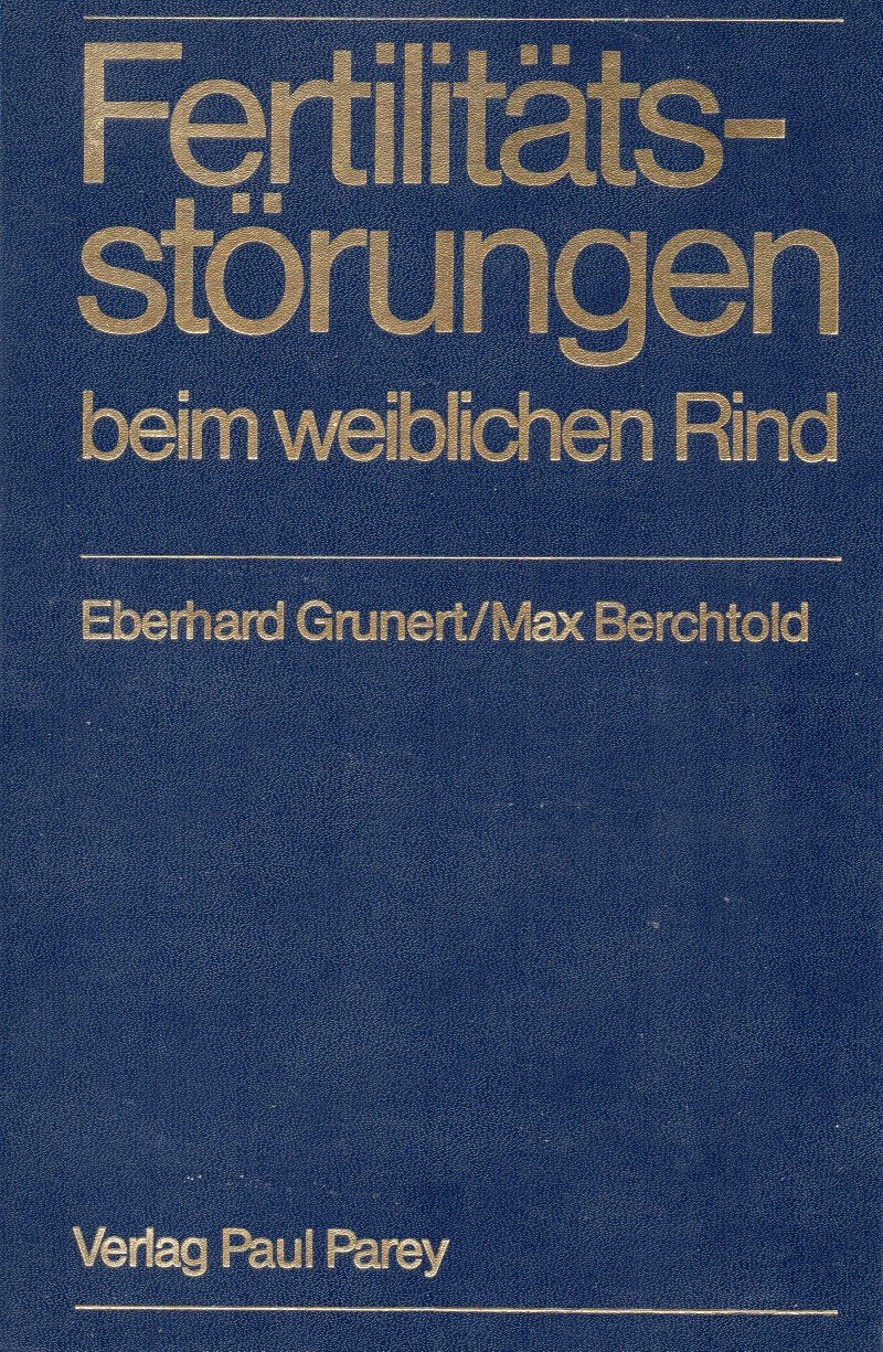 Fertilitätsstörungen beim weiblichen Rind Books