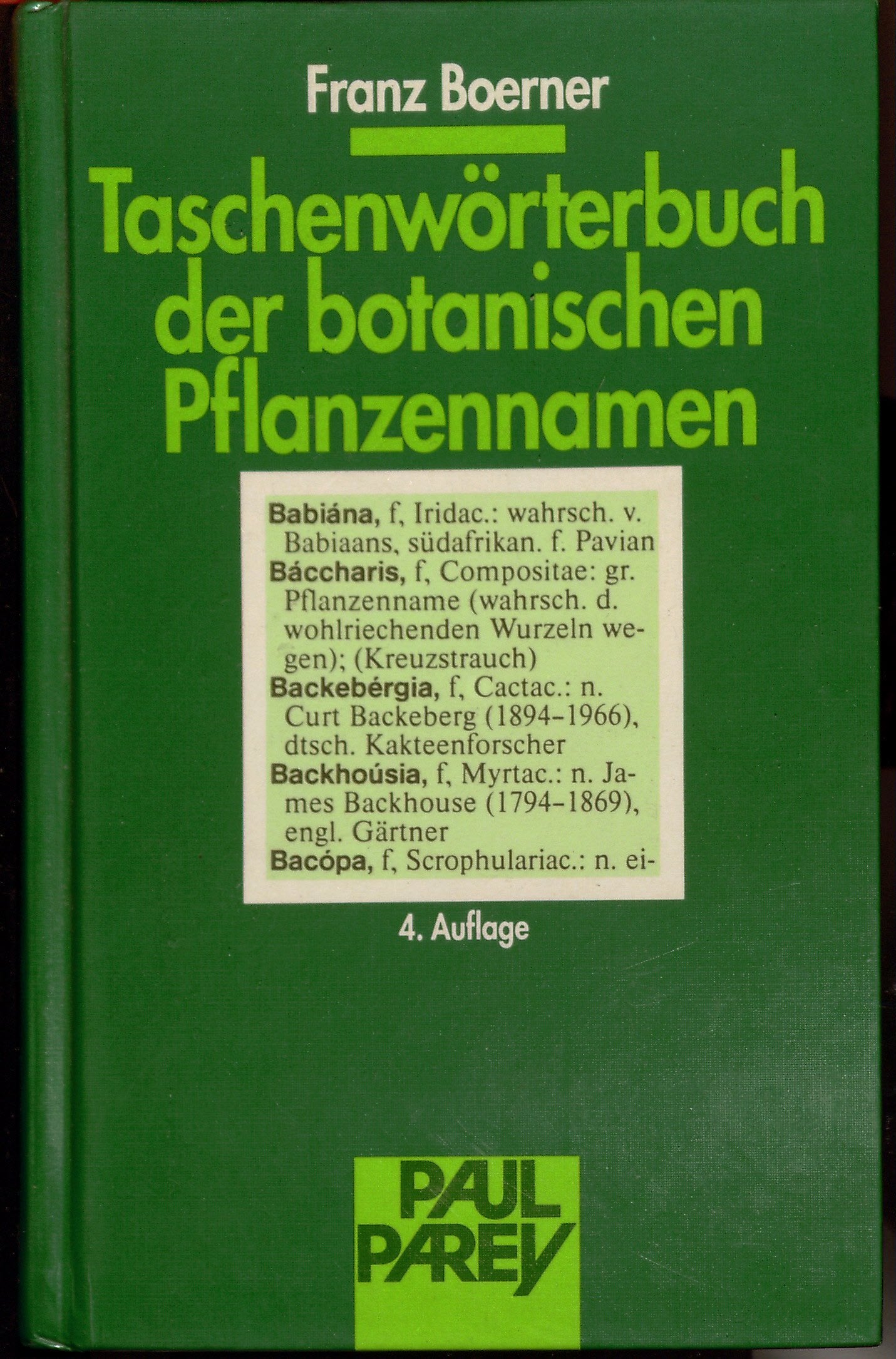 Taschenworterbuch Der Botanischen Pflanzennamen: Fur Gartner, Garten-Und Pflanzenfreunde, Land-Und Forstwirte Leisure, Home & Garden