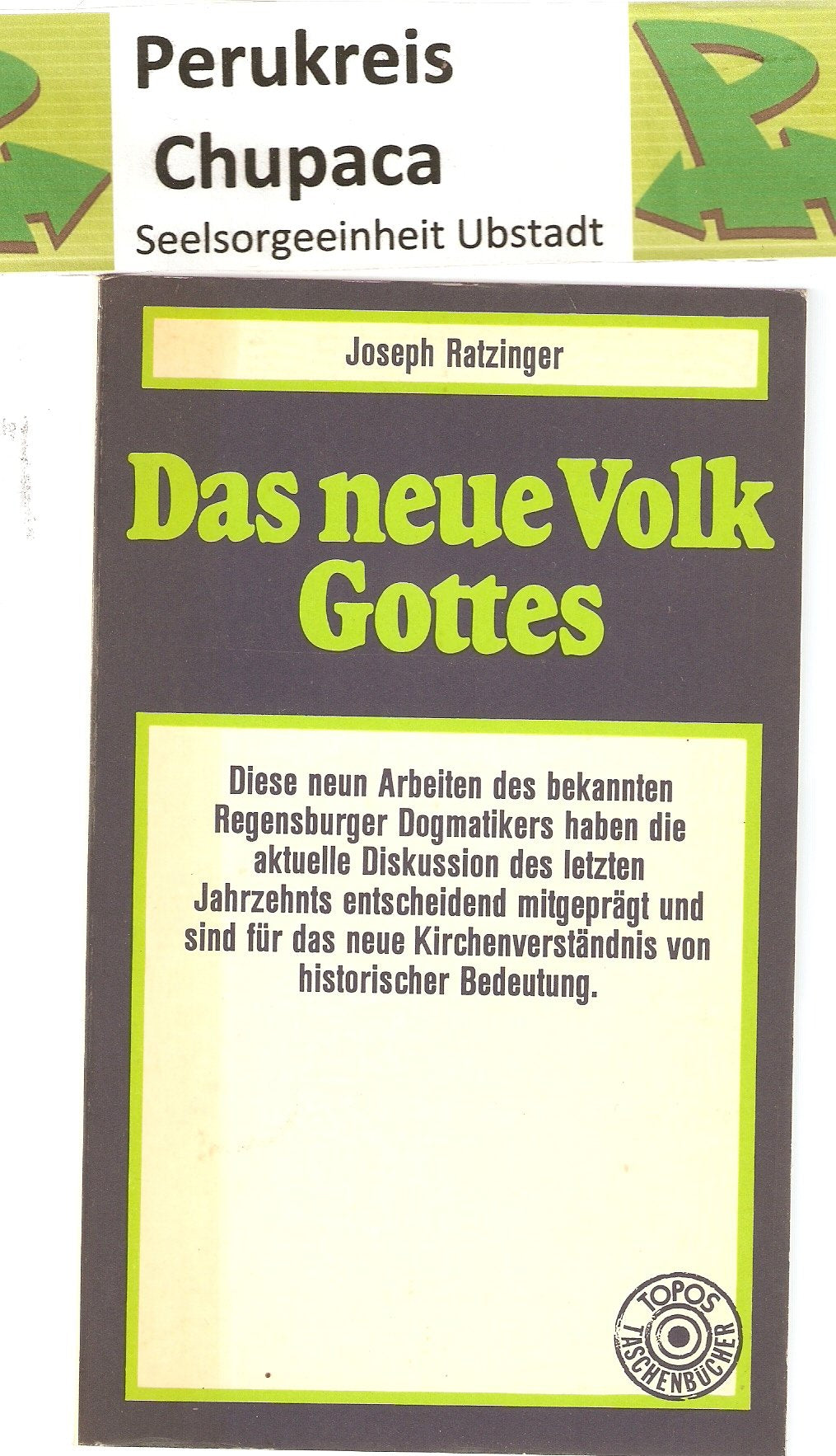 Das neue Volk Gottes : Entwürfe z. Ekklesiologie. Books
