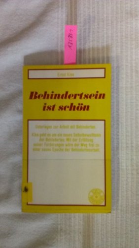 Behindertsein ist schön : Unterlagen zur Arbeit mit Behinderten. Books