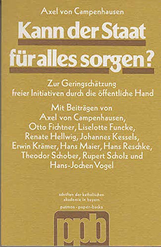 Kann der Staat für alles sorgen? Books