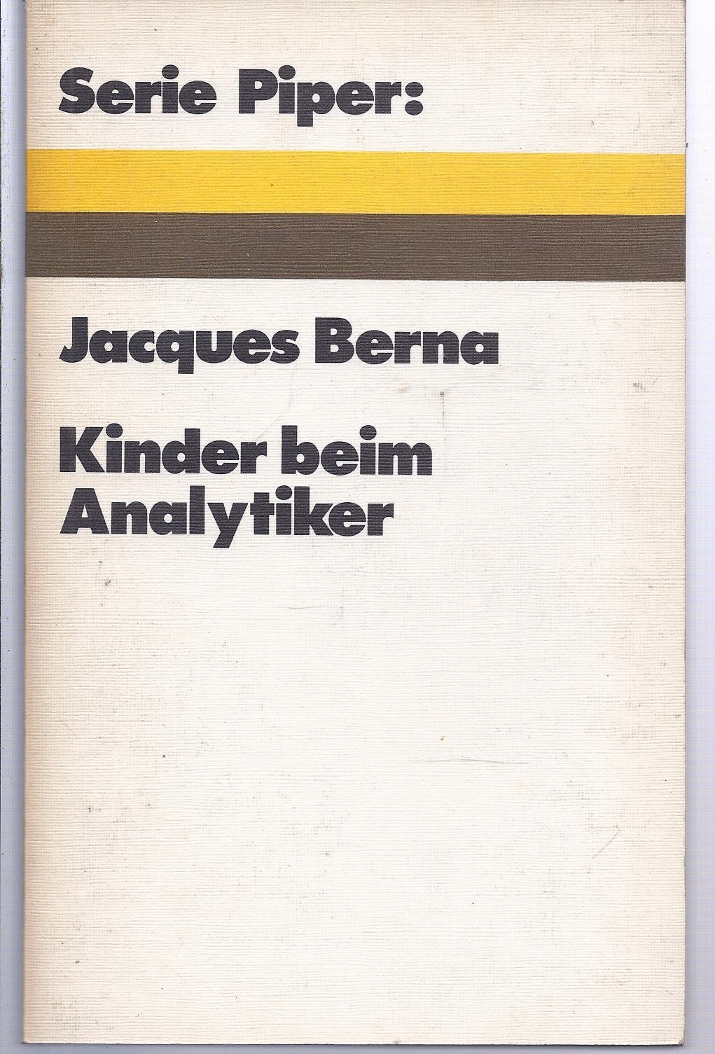Kinder beim Analytiker. Erziehungsprobleme und Therapie. Medicine