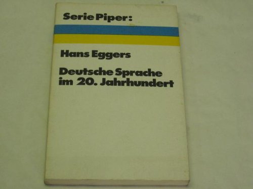 Product Image: Deutsche Sprache im 20. Jahrhundert.