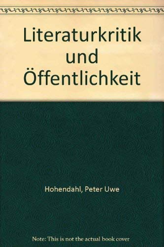 Product Image: Literaturkritik und Öffentlichkeit.