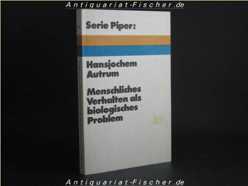 Menschliches Verhalten als biologisches Problem. Acht Vorträge Books
