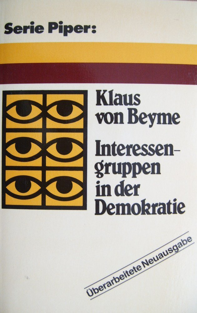 Interessengruppen in der Demokratie (Piper Taschenbuch) Memories