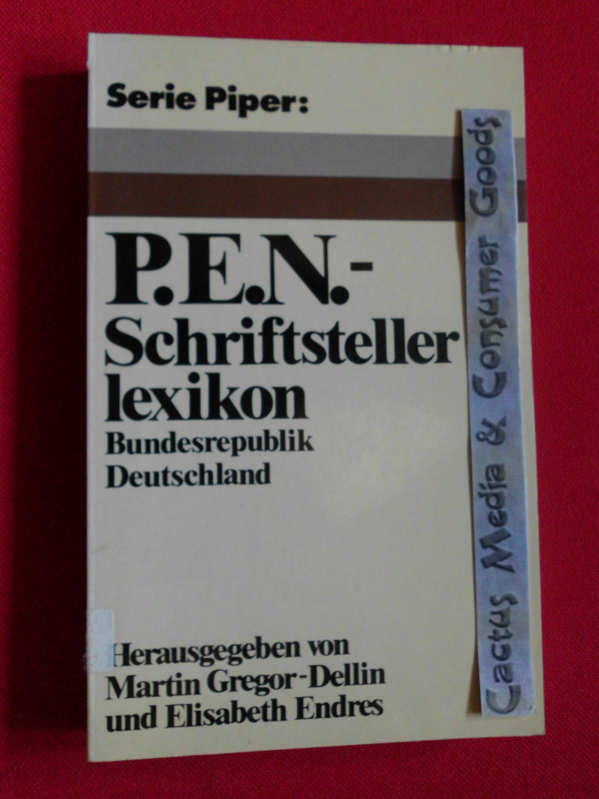 P.E.N. - Schriftstellerlexikon Bundesrepublik Deutschland (Piper Taschenbuch) Books