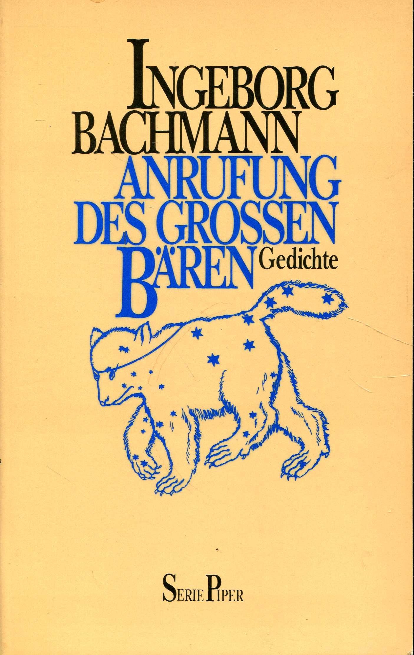 Serie Piper ; 307 Anrufung des Grossen Bären : Gedichte Books