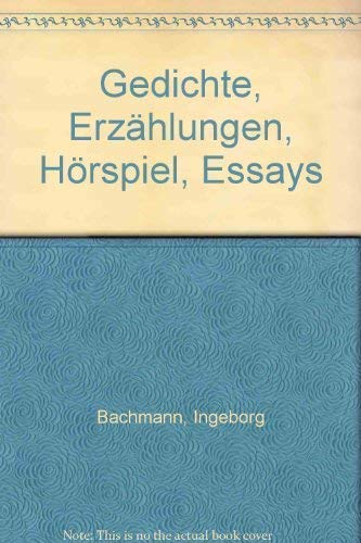 Gedichte, Erzählungen, Hörspiel, Essays. Contemporary literature