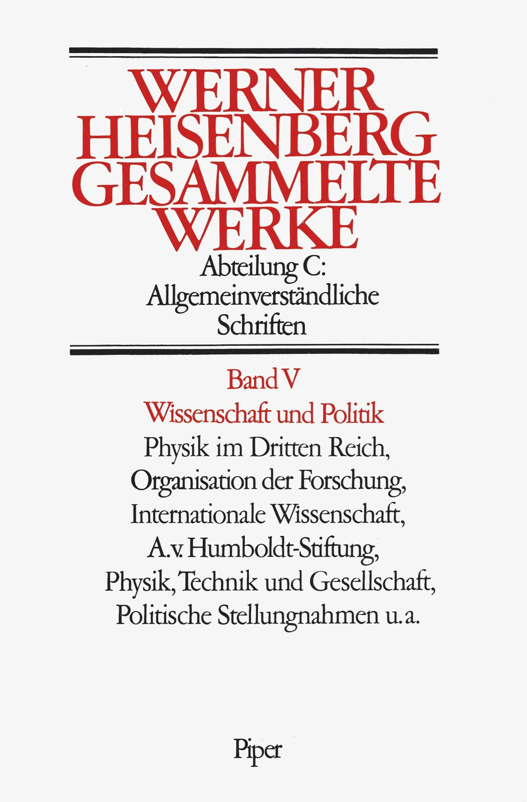 Wissenschaft und Politik Reference Books