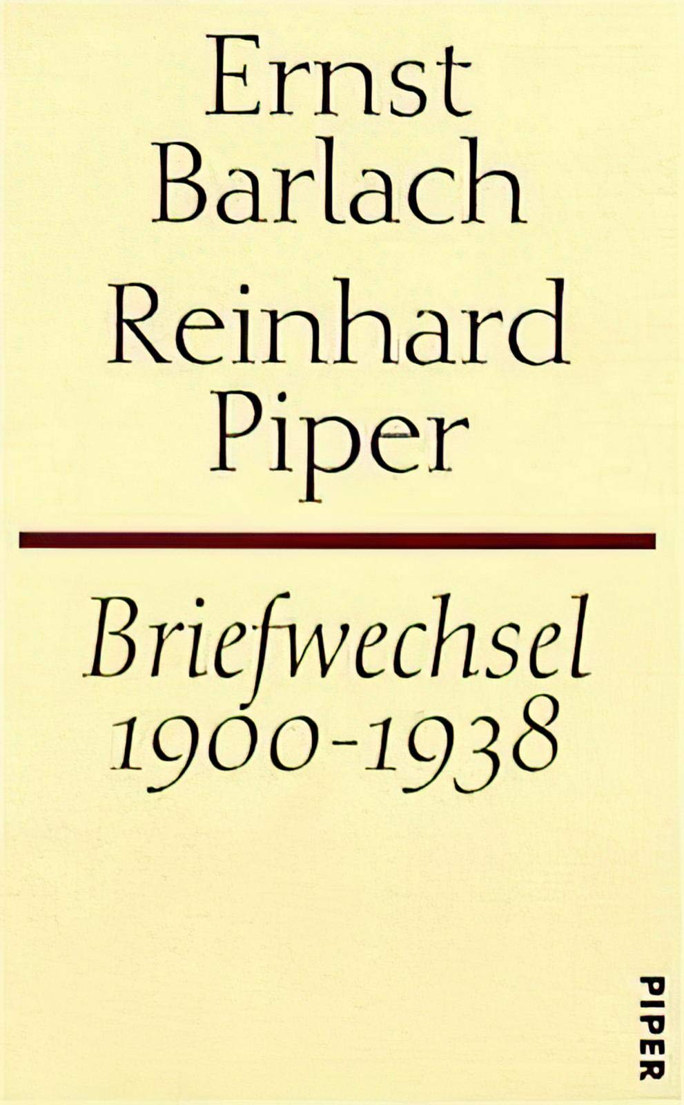 Briefwechsel 1900-1938 Barlach / Piper Contemporary literature