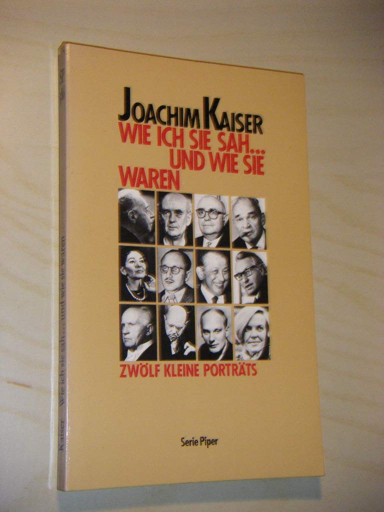 Wie ich sie sah... und wie sie waren: Zwölf kleine Porträts (Piper Taschenbuch) Arts & Music